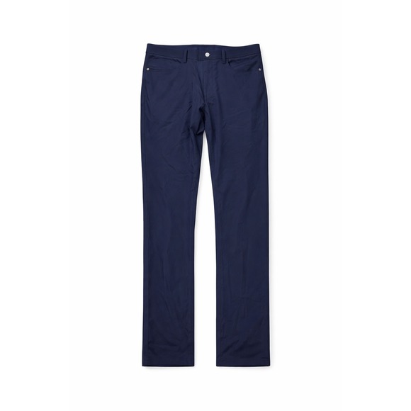 Collars & Co Mens Navy Blue CEO Tech Pull On Pants W34 L34